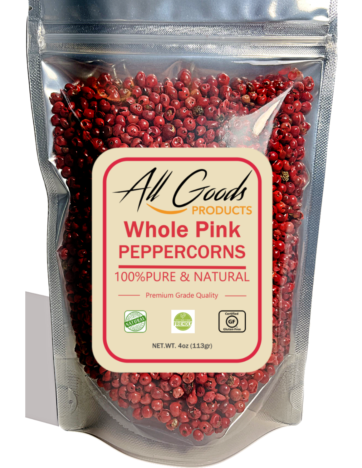 Whole Pink Peppercorns - Whole Pink Pepper Bulk, Fresh Peppers 4oz
