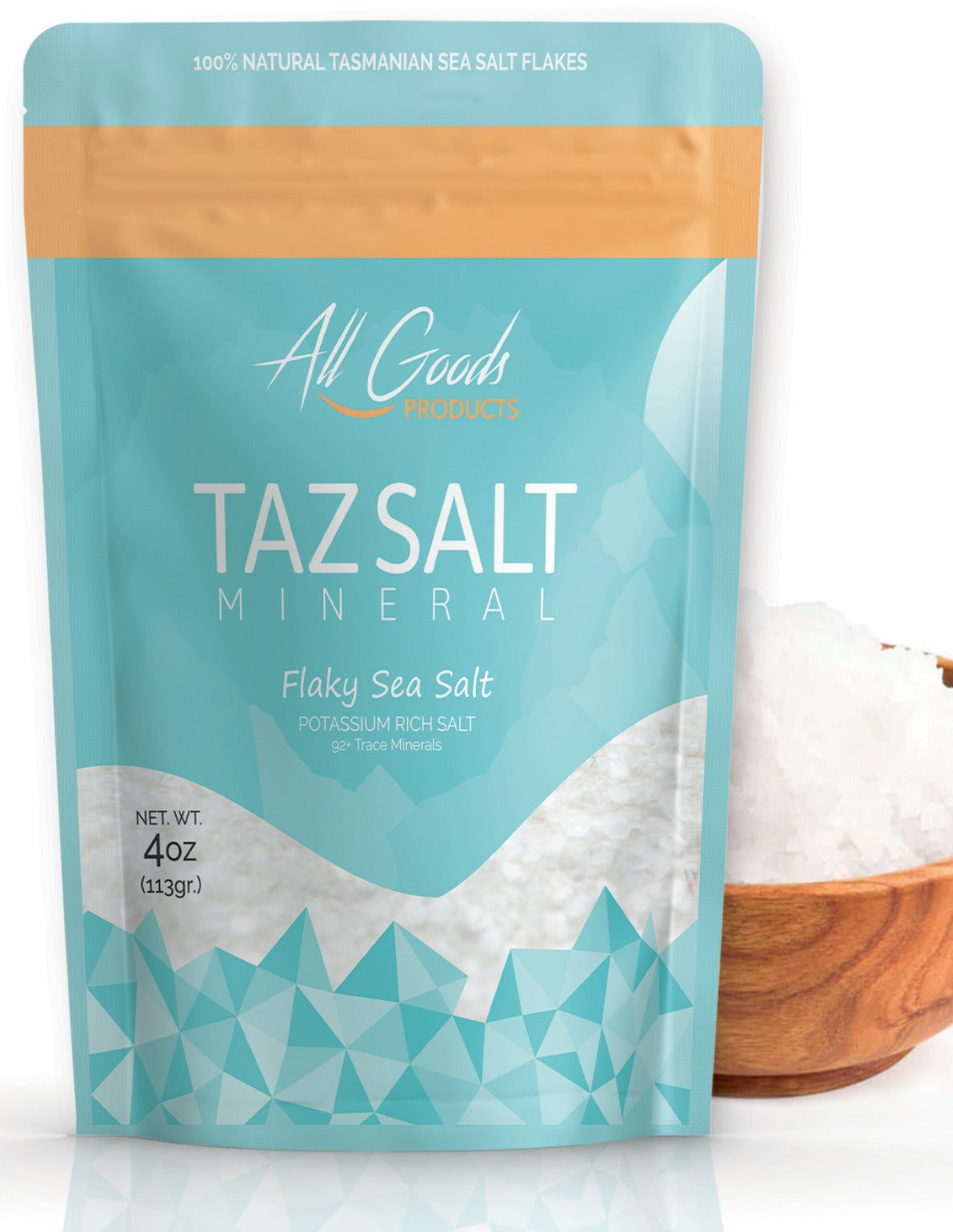 All Goods TazSalt 4oz Mineral MICRO Flaky Sea Salt