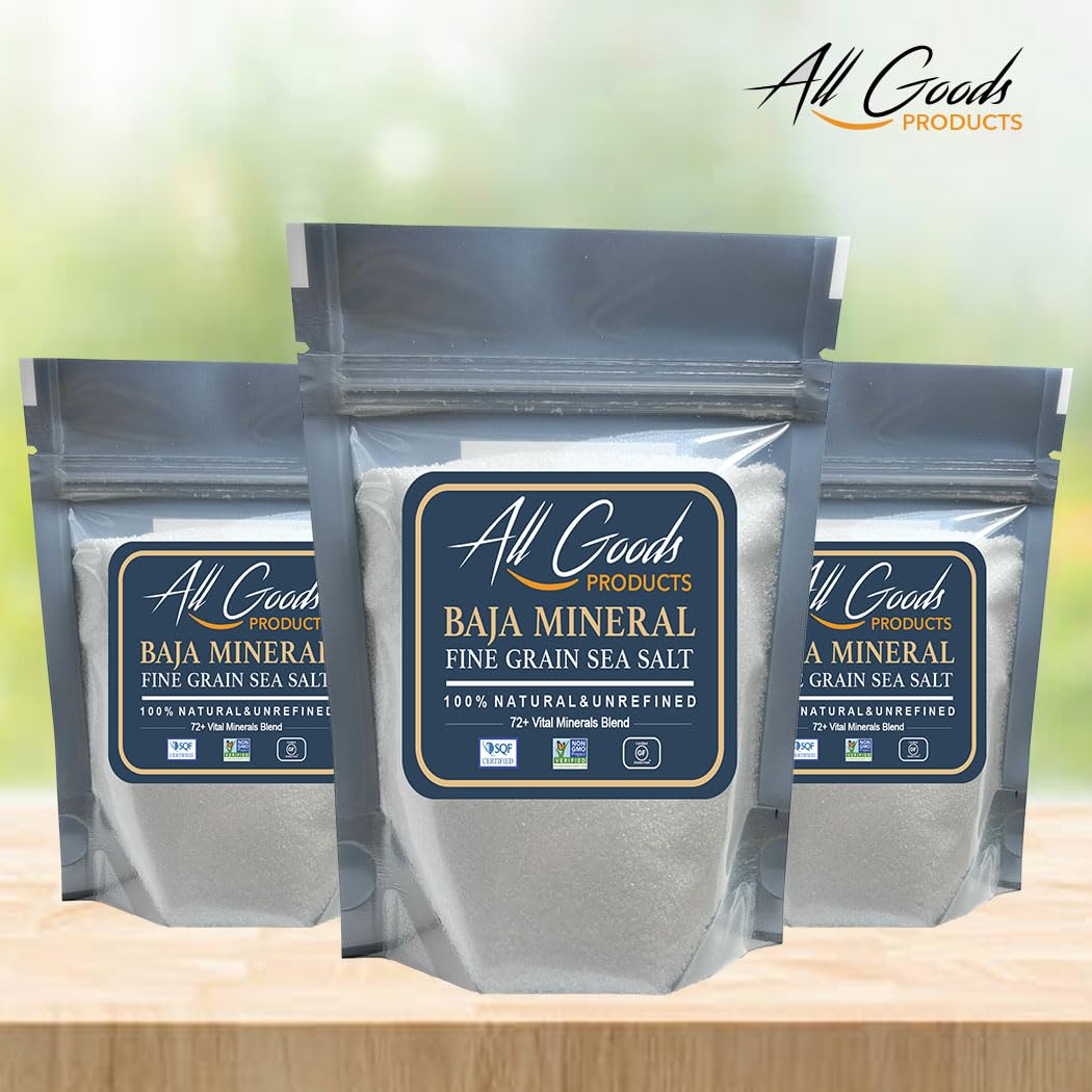 All Goods Baja Mineral Sea Salt Fine Grain 8oz