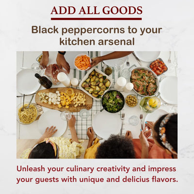 Whole Black Peppercorns - Whole Black Pepper Bulk, Fresh Peppers 8oz