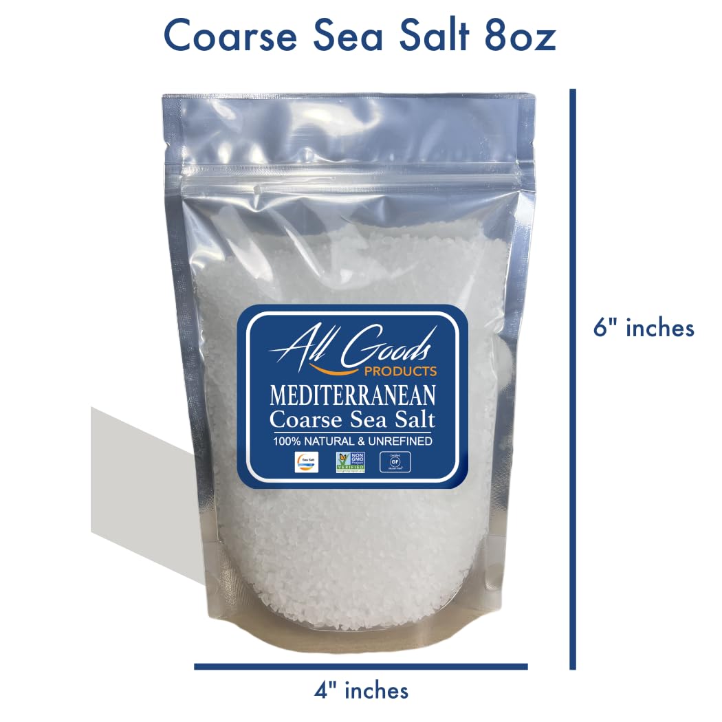 Mediterranean Coarse Sea Salt For Grinder Refill 8oz