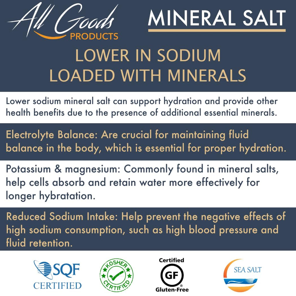 Crystals Coarse Mineral Sea Salt 1Lb. 92+ trace Minerals