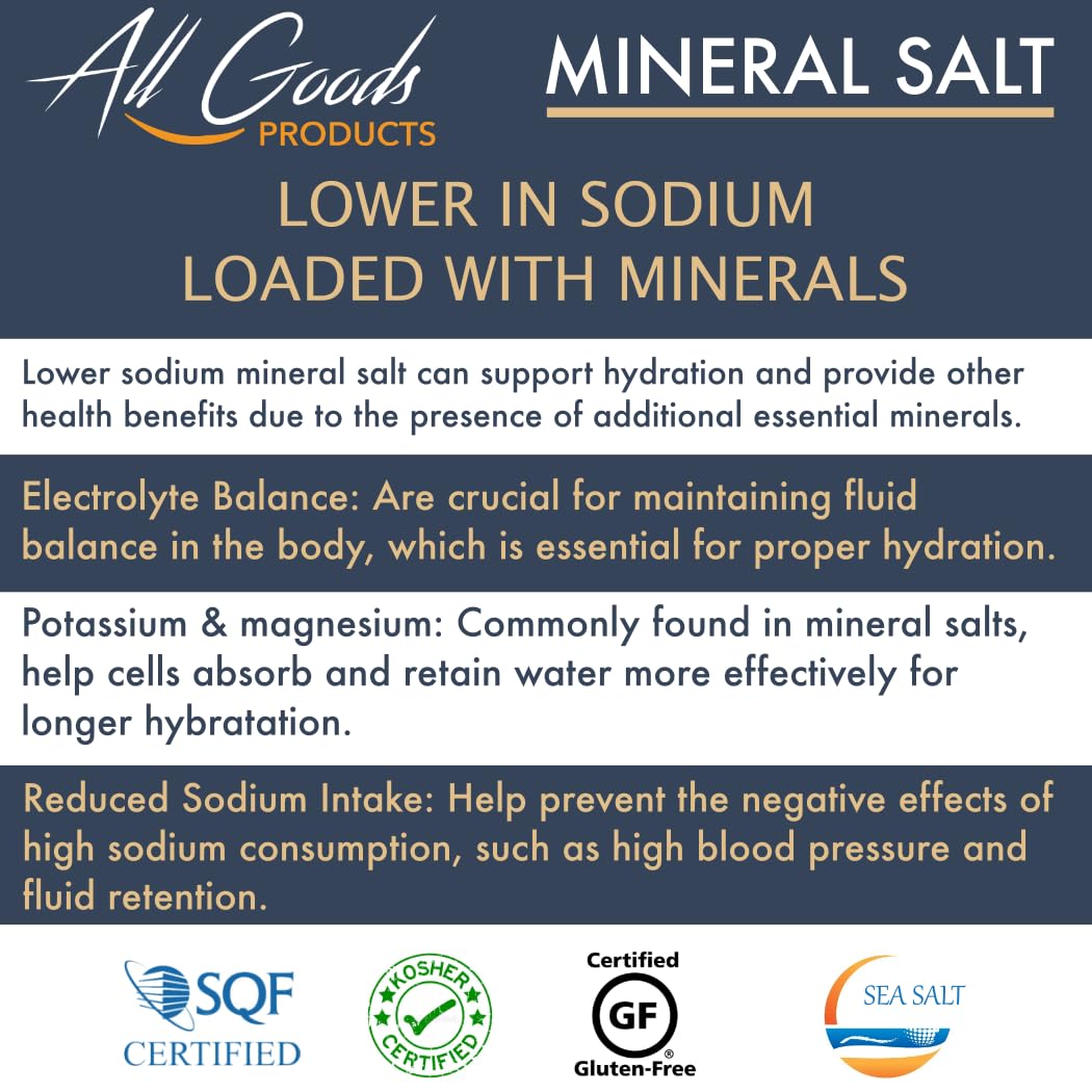 Crystals Coarse Mineral Sea Salt 1Lb. 92+ trace Minerals