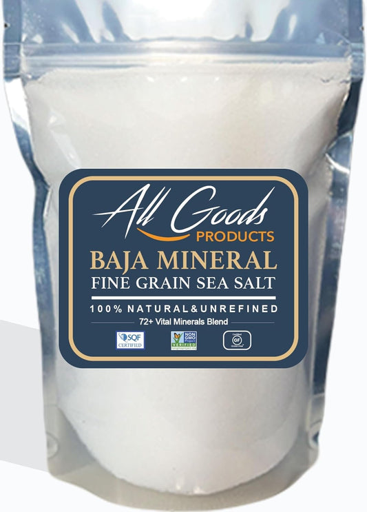 All Goods Baja Mineral Sea Salt Fine Grain 8oz