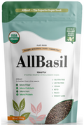 AllBasil 14oz, Edible Basil Seeds Organic Superfood Rich in Fiber