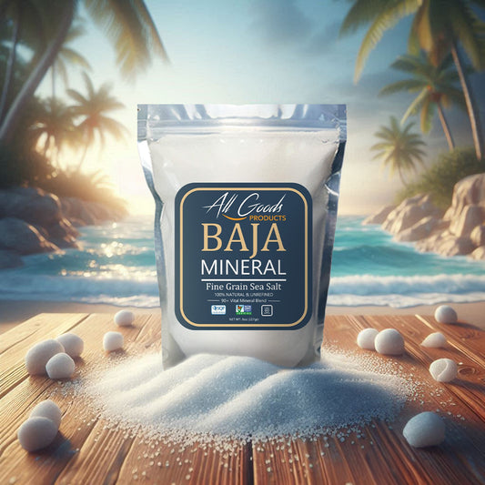 All Goods Baja Mineral Sea Salt Fine Grain 8oz