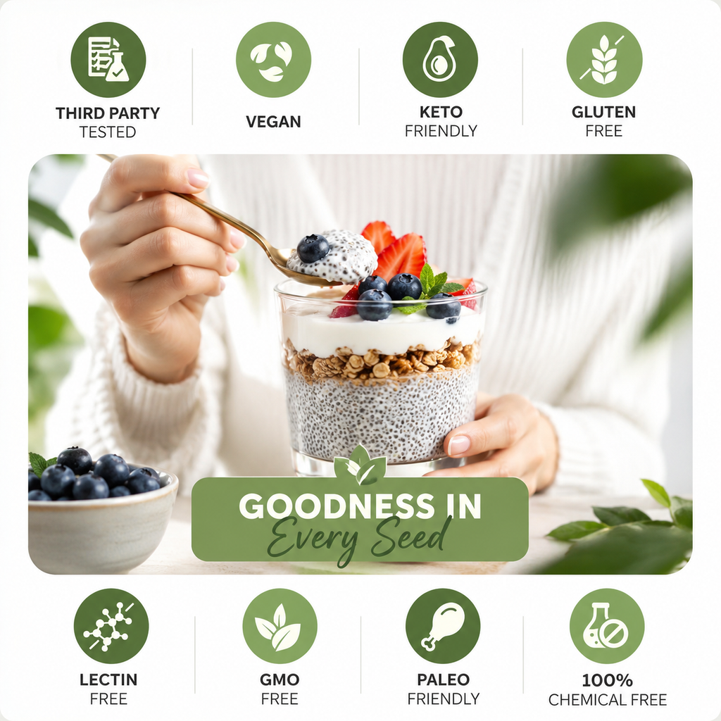 AllBasil 14oz, Edible Basil Seeds Organic Superfood Rich in Fiber