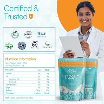 All Goods TazSalt 4oz Mineral MICRO Flaky Sea Salt