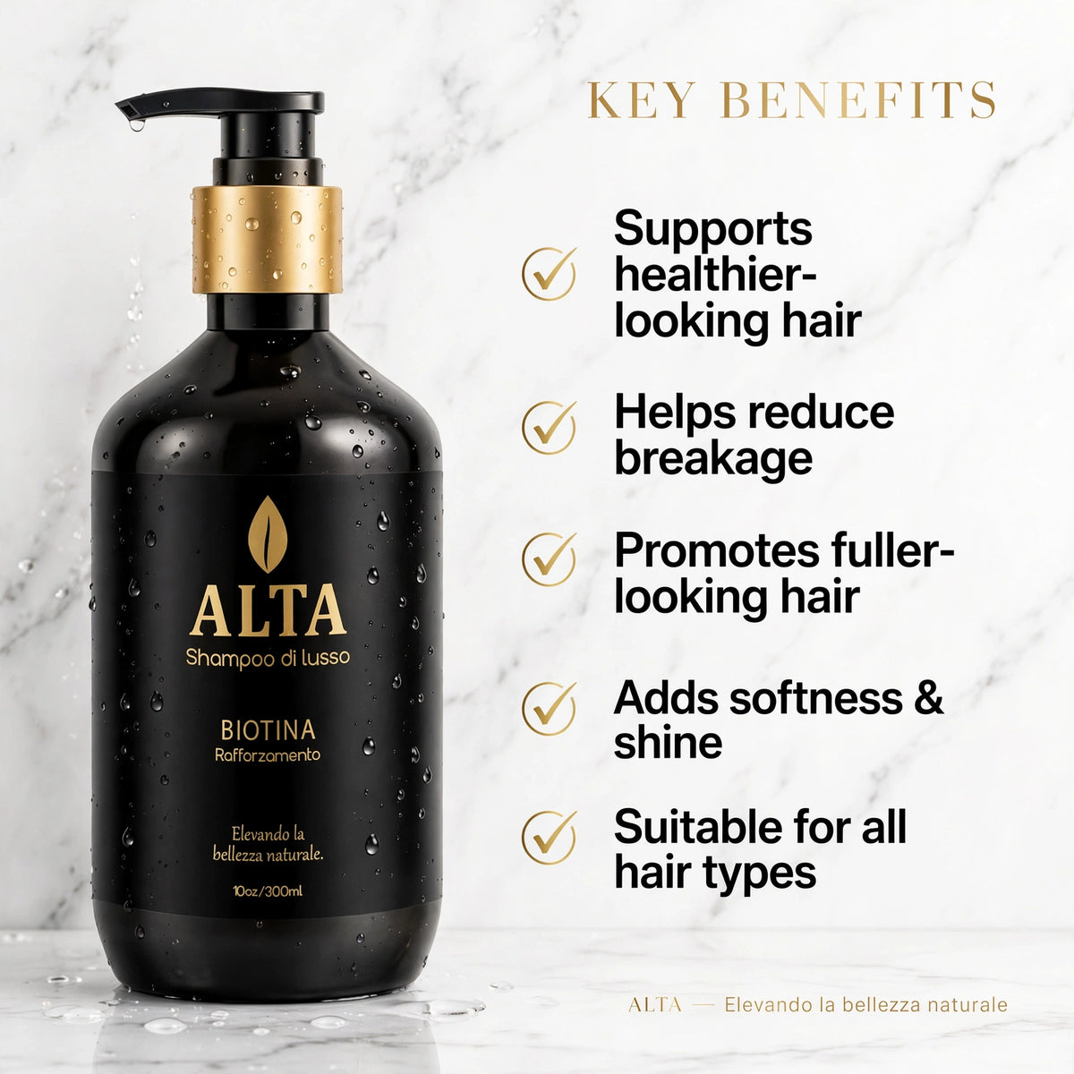 Alta Strengthening Biotin+Caffeine Shampoo 10oz