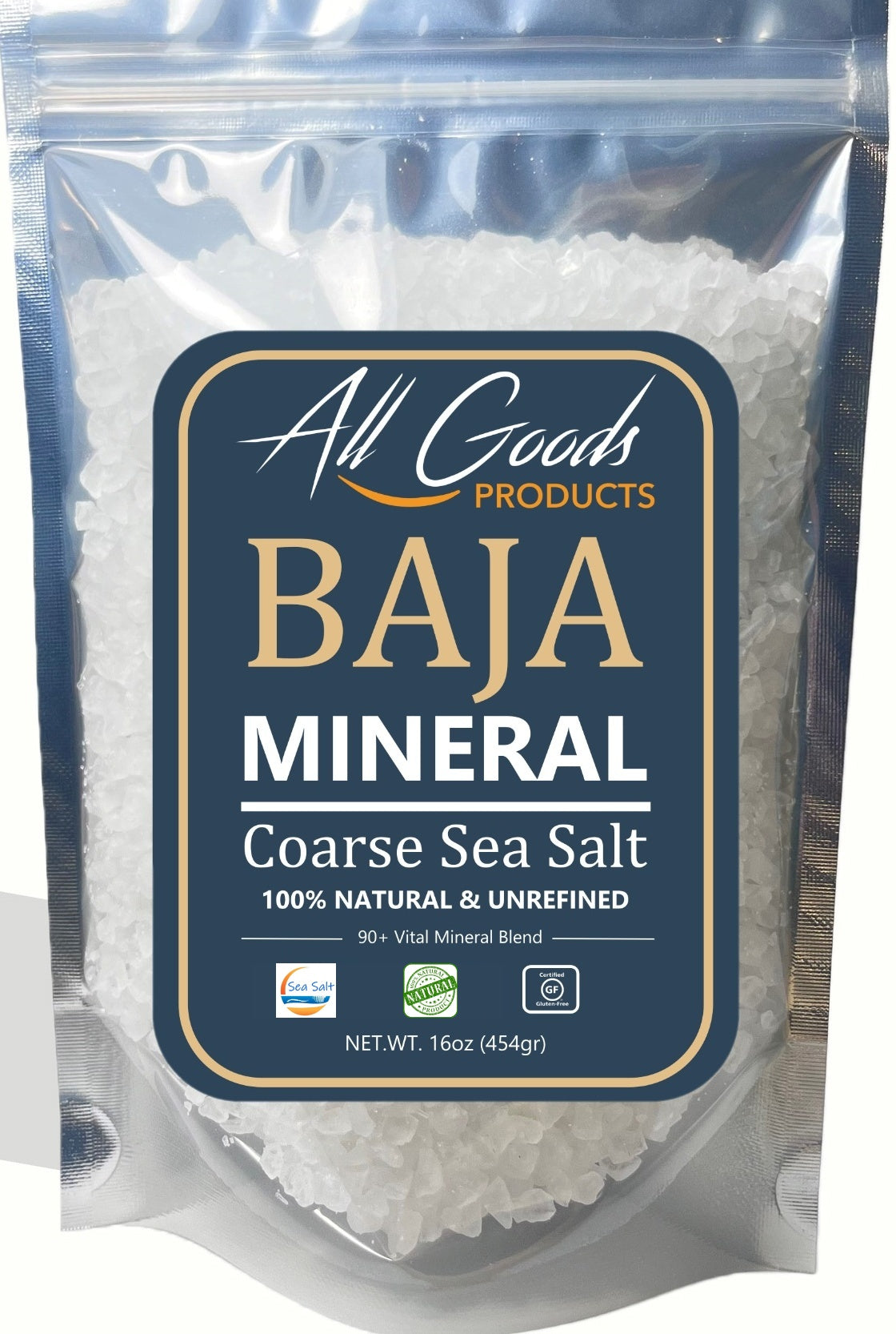 All Goods Baja Mineral Sea Salt Coarse Grain 16oz