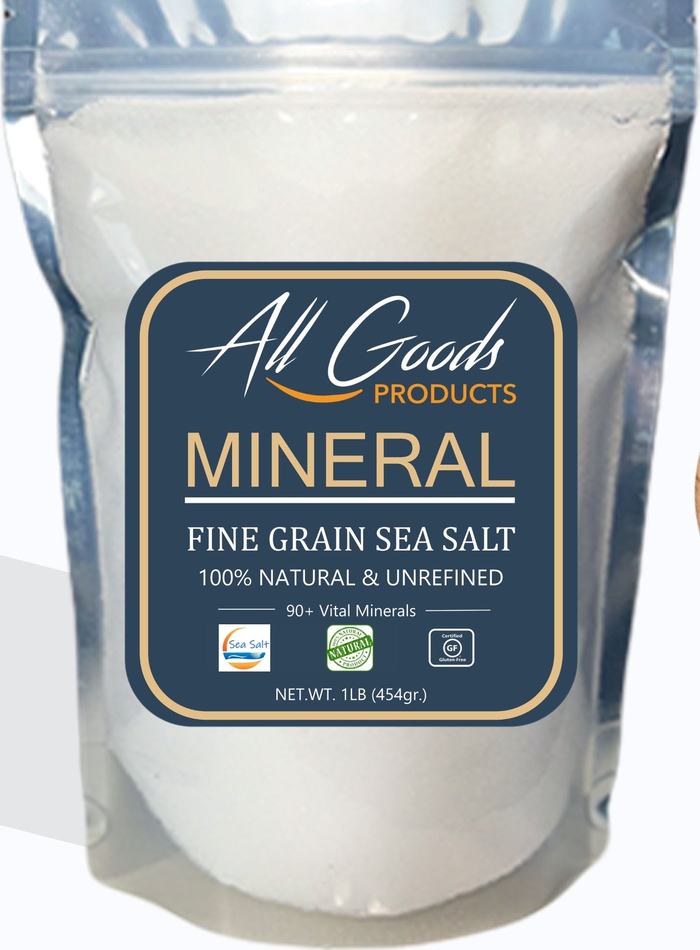 Crystals Fine Grain Mineral Sea Salt 1Lb.